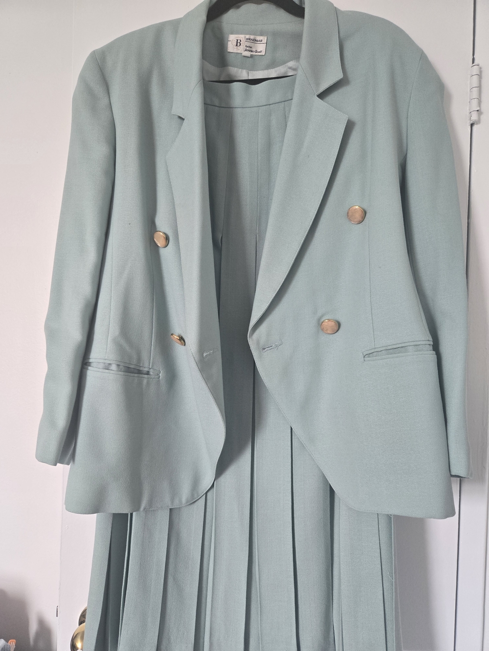 "Braemar by Jeremy Scott" lMint Double-Breasted Blazer